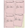 Quill Brand® While You Were Out Book, 11 x 8-1/2,  Assorted, 200 Forms/Book (745214)