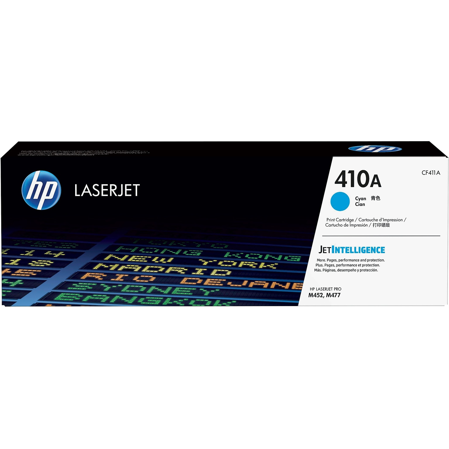 HP 410A Cyan Standard Yield Toner Cartridge   (CF411A)