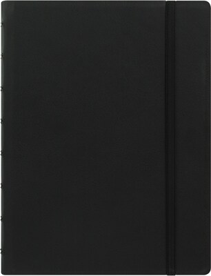Filofax A5 4-Subject Professional Notebook, 8 1/4" x 5 13/16", College Ruled, 56 Sheets, Black (B115007U)