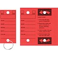 Quill Brand® Auto Service Key Tags; Red, 250/Box