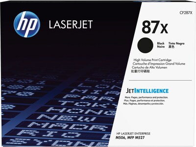 HP 87X Black High Yield Toner Cartridge, Print Up to 18000 Pages (CF287X)