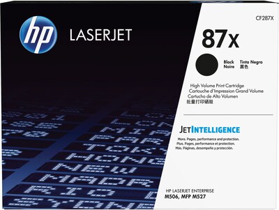 HP 87X Black High Yield Toner Cartridge (CF287X),   print up to 18000 pages