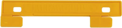 JalemaClip™ Folder Fasteners, Plastic Compressor Bar, Yellow, 100/Pack (JCOM)