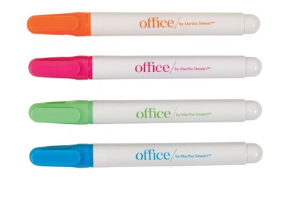 Office by Martha Stewart™ Liquid Chalk Markers, 4 Pack, Assorted Colors (28547)