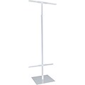 Econoco DBD96/W Adjustable Floor Standing Banner Stand, 54 - 96, Matte White