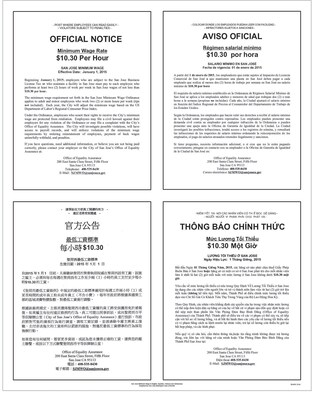 ComplyRight San Jose Minimum Wage Poster (ECASJMWP)