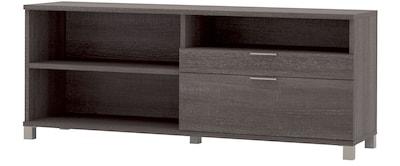 Bestar® Pro-Linea Credenza w/ Drawers in Bark Grey