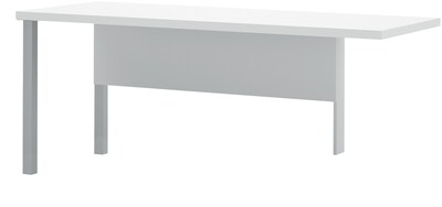 Bestar® Pro-Linea Return Table w/ Metal Legs in White
