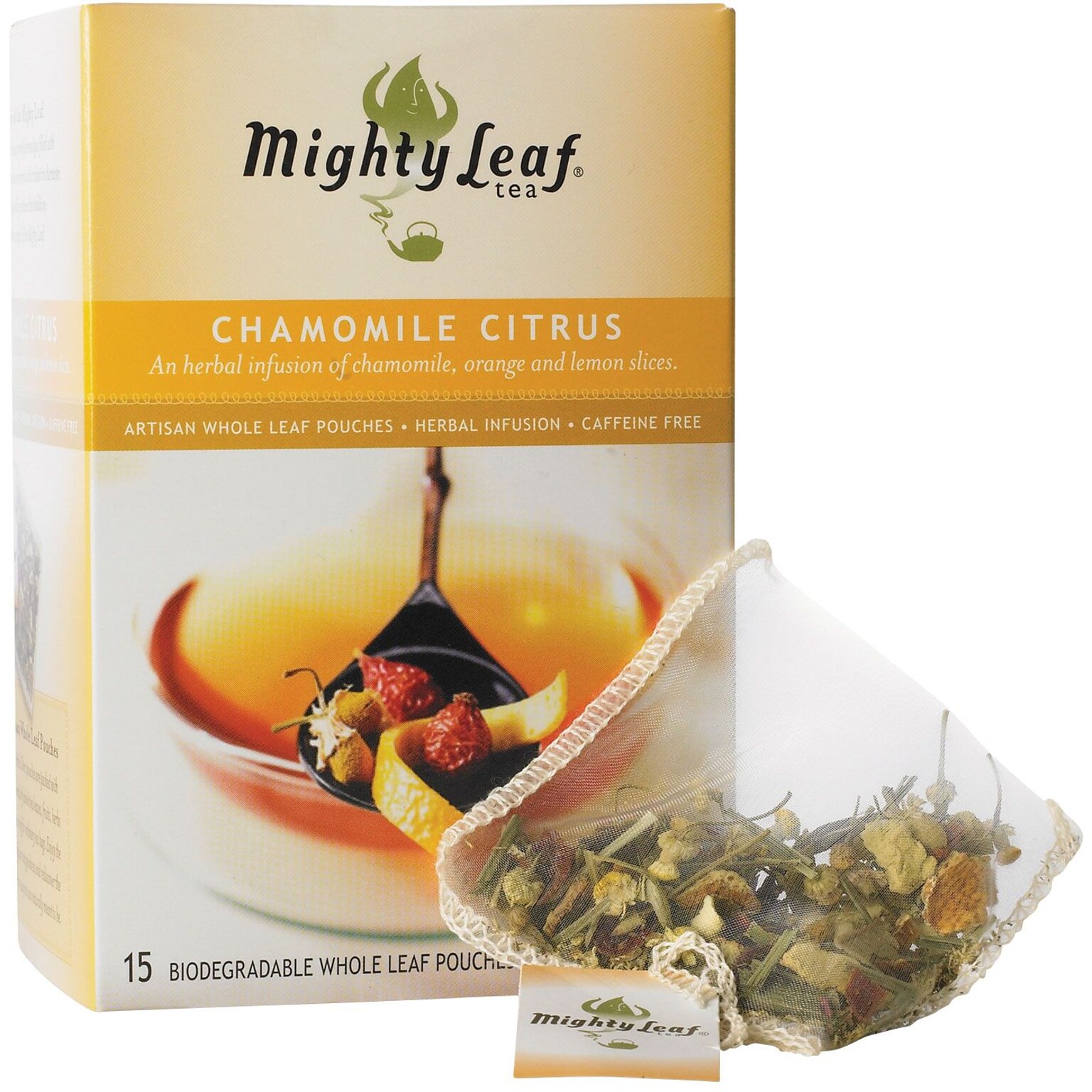 Mighty Leaf® Whole Leaf Tea Pouches, Chamomile Citrus, 15/Box