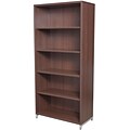 Regency OneDesk Collection in Java Finish, 5-Shelf Bookcase