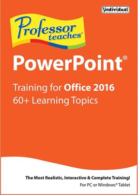 Individual Software Professor Teaches PowerPoint 2016 for Windows (1 User) [Download]