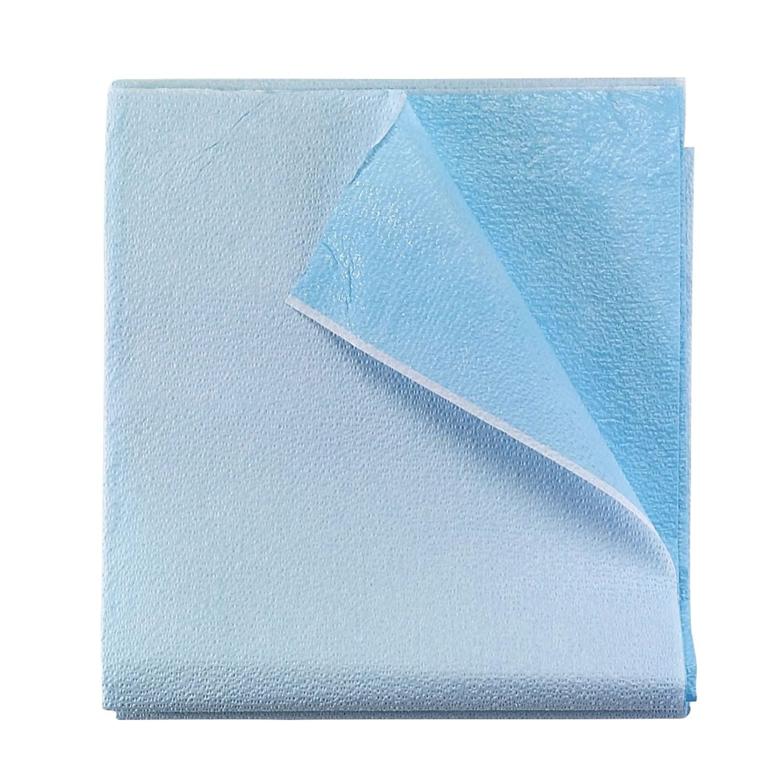 TIDI® Everyday™ Tissue/Poly Disposable Stretcher Sheets, 40 x 90