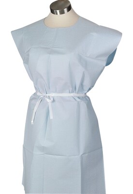 TIDI® Tissue/Poly/Tissue Exam Gown; 30 x 42, 50/Case (9810847)