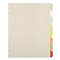 Office by Martha Stewart™ Discbound™ Notebook Dividers, Letter Size, 8 Tab, Multi-Colored (44469)