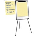 Silver Easy Clean Dry Erase Tri-Pod Pres. Easel with pen cups, Silver