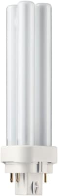Philips Compact Fluorescent PL-C Lamp, 13 Watts, 4-Pin, Neutral White, 10PK