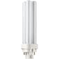 Philips Compact Fluorescent PL-C Lamp, 13 Watts, 4-Pin, Neutral White, 10PK