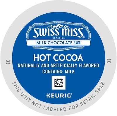 Swiss Miss Chocolate Hot Cocoa, Keurig® K-Cup® Pods, 88/Carton (12528)