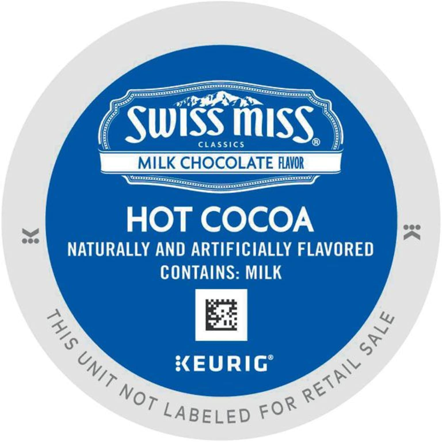 Swiss Miss Chocolate Hot Cocoa, Keurig® K-Cup® Pods, 88/Carton (12528)