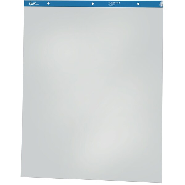 Quill Brand® Plain Easel Pad, 27 x 34, White, 50 Sheets/Pad, 2 Pads/Box (72044250)