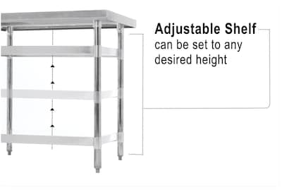 Alera Rectangular Steel Table, Stainless (XS-7230)