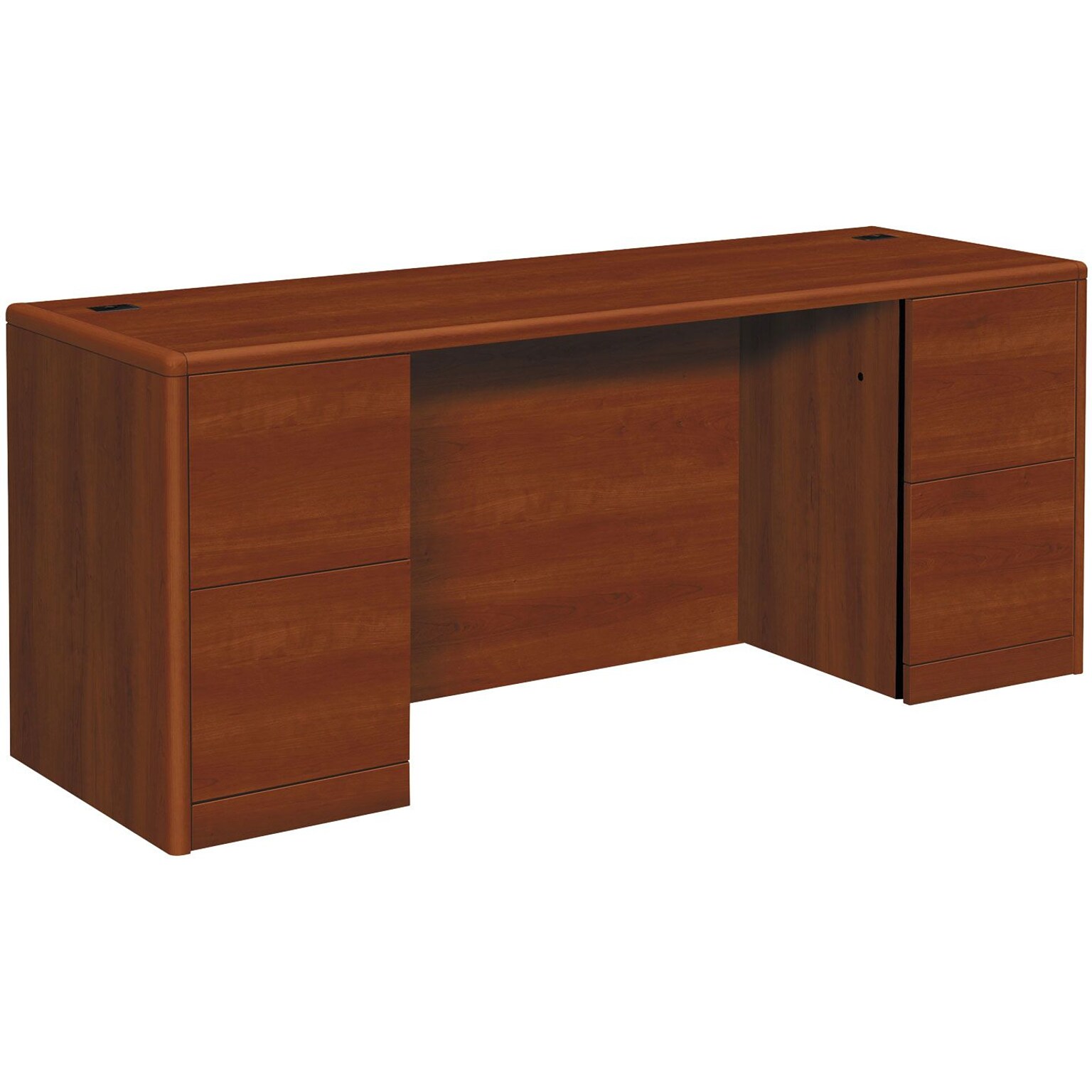 HON® 10700 Series in Cognac; 72 Kneespace Credenza w/ Full Pedestals