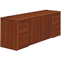 HON® 10700 Series in Cognac, 72 Credenza w/ Full Pedestals & Doors