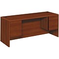 HON® 10700 Series in Cognac, 72 Kneespace Credenza w/ 3/4 Pedestals