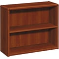 HON® 10700 Series in Cognac, 2-Shelf Bookcase