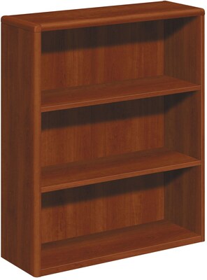 HON® 10700 Series in Cognac, 3-Shelf Bookcase