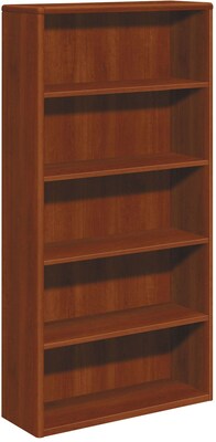 HON® 10700 Series in Cognac, 5-Shelf Bookcase