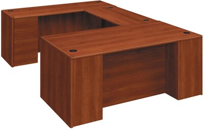 HON® 10700 Series in Cognac, 72" Desk w/ Right Full Pedestal