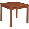 HON® Laminate Occasional Table in Cognac; 24x24 Side Table