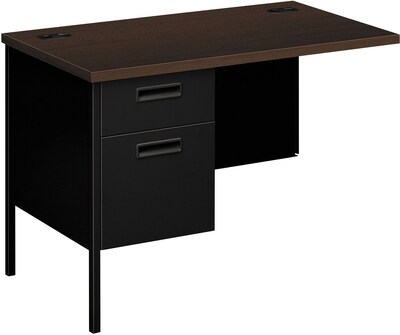 HON® Metro Classic Left Return, 42" x 24" x 29.5", 2 x File Drawer(s), Box Drawer(s), Single Pedestal on Left Side