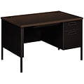 HON® Metro Classic Series Steel Desk; Rectangle, 4 Leg Base, 1 Pedestal, Table Top 29.5H x 48W x 3