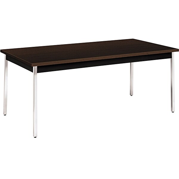 HON® Utility Table in Mocha; 76x36, Rectangular