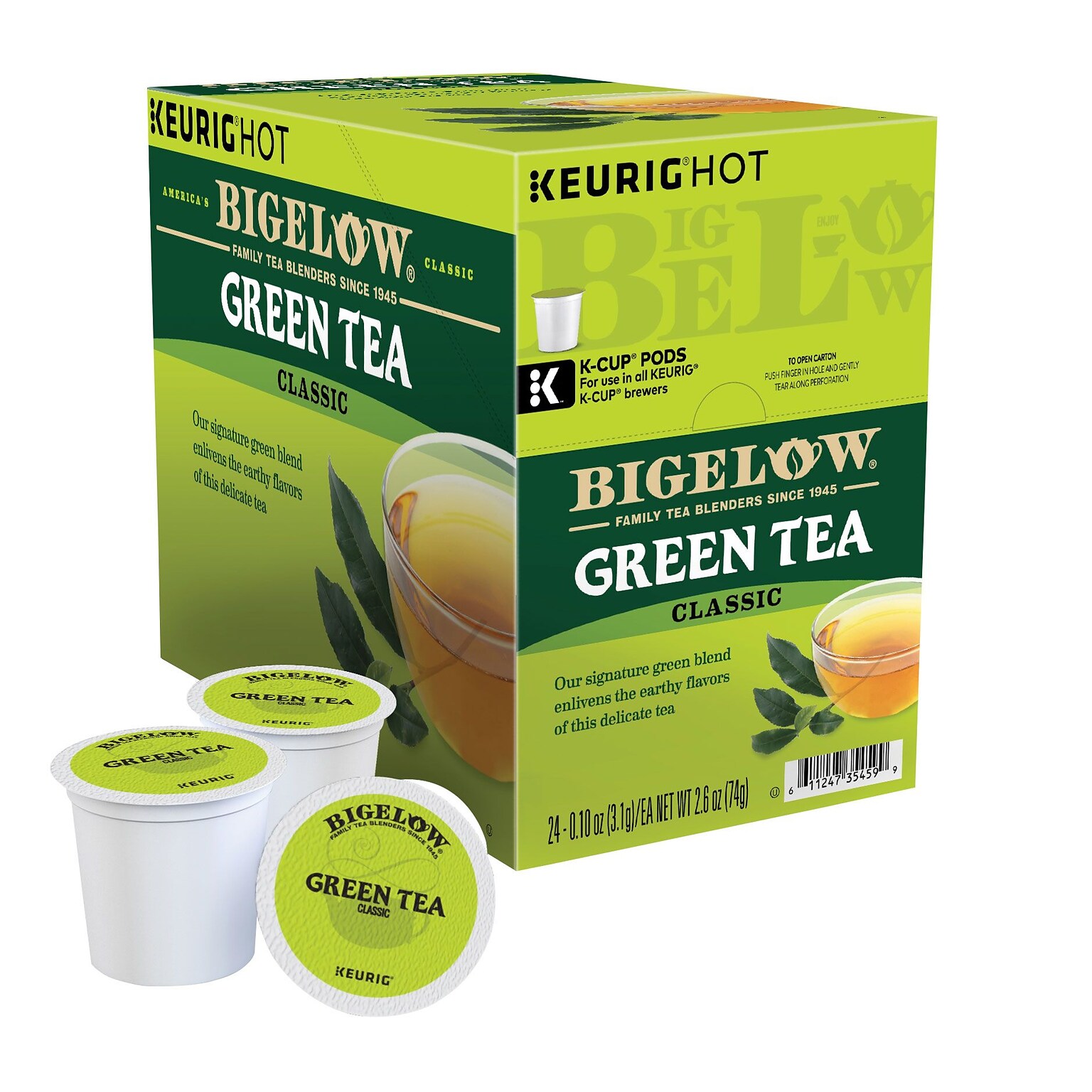 Bigelow Green Tea, Keurig® K-Cup® Pods, 24/Box (6085)
