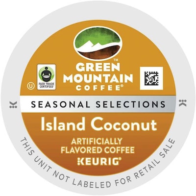 Keurig® K-Cup® Green Mountain® Island Coconut Coffee, Regular, 96/Carton (6720)