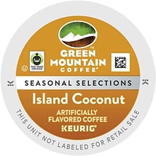 Keurig® K-Cup® Green Mountain® Island Coconut Coffee, Regular, 96/Carton (6720)