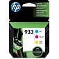 HP 933 Cyan/Magenta/Yellow Standard Yield Ink Cartridge, 3/Pack (N9H56FN#140)