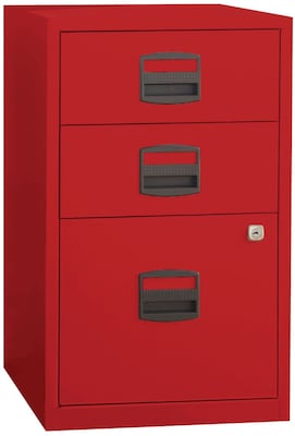 Bisley Bindertek Flat File Cabinet, 23.25H x 11W x 15D, Red (MD6-RD)
