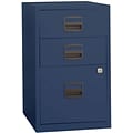 Bisley 3 Drawer Vertical File, Blue,Letter, 17W (FILE3-NV)