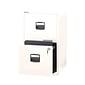 Bisley 2 Drawer Vertical File, White, Letter, 17''W (FILE2-WH)