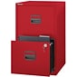 Bisley 2-Drawer Vertical File, Red, Letter, 17''W (FILE2-RD)