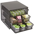 Safco® 3 Drawer Hospitality Organizer, 7 Compartments, Black (3275BL)