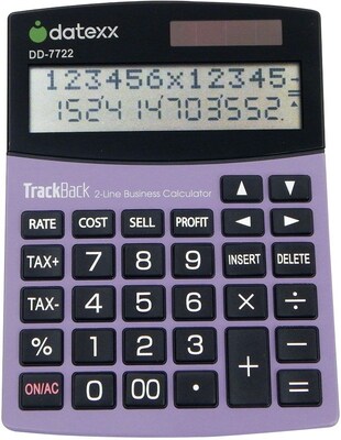 Datexx 2-Line Desktop Accounting Calculator, DD-7722