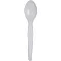 Dixie Plastic Teaspoon 6”, Heavy-Weight, White, 100/Box (TH207)