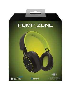 BlueAnt® Pump Zone Over the Ear Wireless HD Audio Headphones; Green