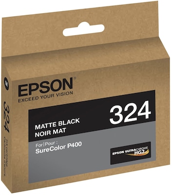 Epson T324 Ultrachrome Black Matte Standard Yield Ink Cartridge