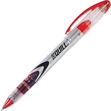 Quill Brand® Rollerball Pens, Fine Point, Red, Dozen (32185-QL)